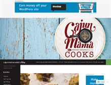 Tablet Screenshot of cajunmamacookinblog.com